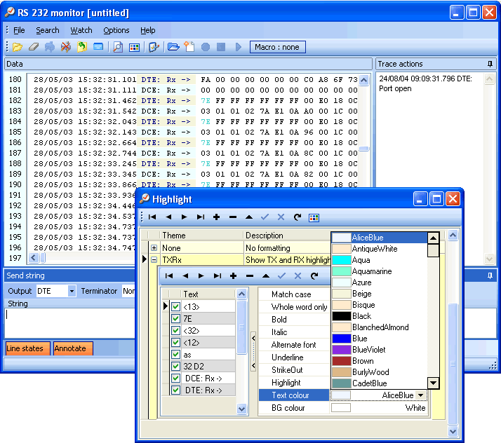 Simple Serial Monitor