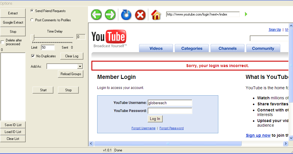 tube star you tube friend request bot