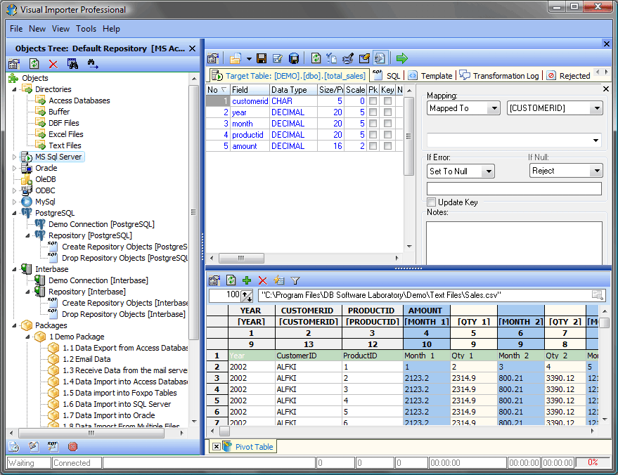 Import Or Load Dbf File To Oracle
