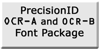 PrecisionID OCRA and OCRB Fonts