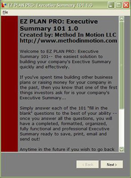 EZ Plan Pro: Executive Summary 101
