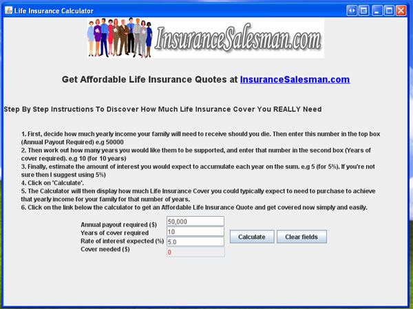 Life Insurance Calculator