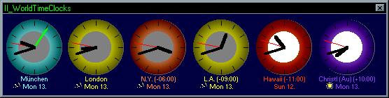 II-WorldTimeClocks 1.5Applications by Image Integration - Software Free Download