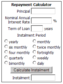 Online Loan Repayment Calculator