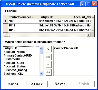 MySQL Delete (Remove) Duplicate Entries Software