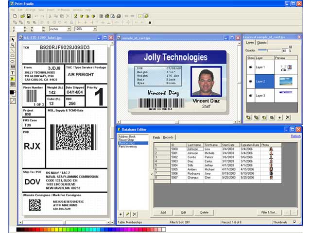 Print Studio ID Badge Maker Software