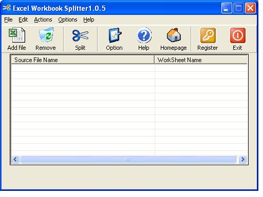 Excel Workbook Splitter