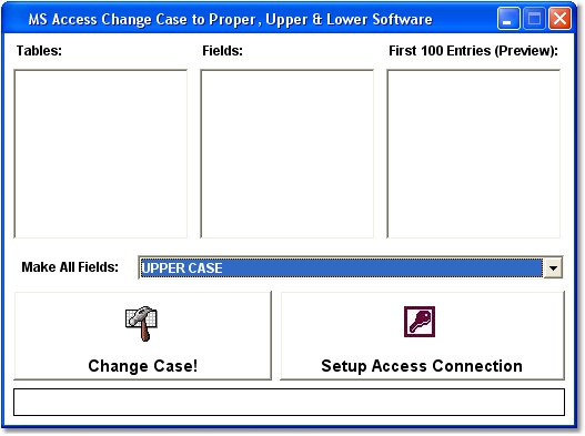 MS Access Change Case to Proper, Upper & Lower Software
