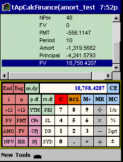 tApCalc Financial tape calculator(Arm & xScale)