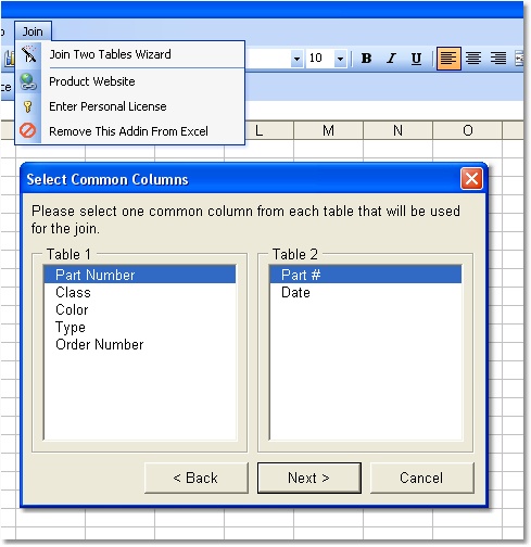 Excel Join Tables Software