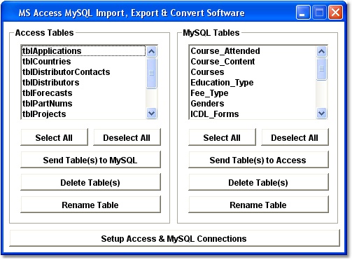 MS Access MySQL Import, Export & Convert Software 7.0