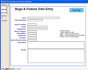 Beta Program Bug & Feature Database 1.0