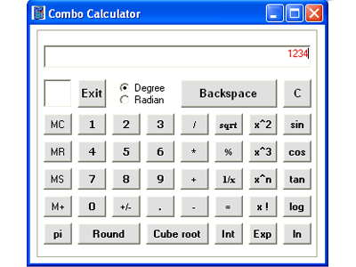 Combo Calculator 1
