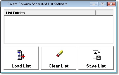 Create Comma Separated List Software