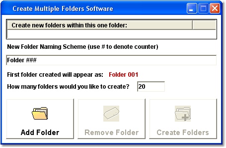 Create Multiple Folders Software