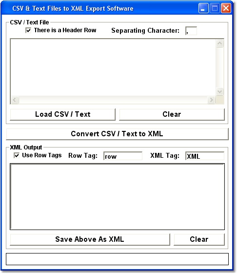 CSV & Text Files to XML Export Software 7.0