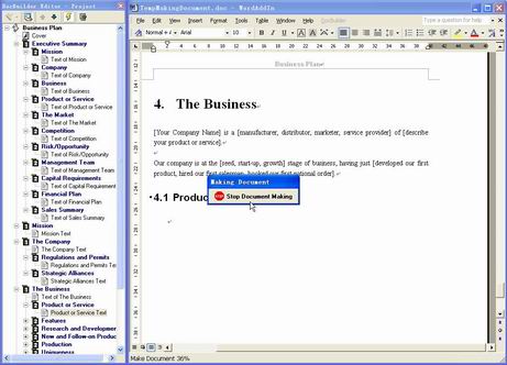 DocBuilder for Microsoft Word