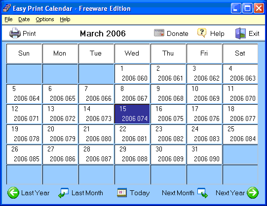 Easy Print Calendar 4.00