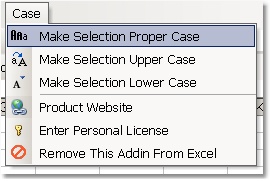 Excel Change Case to Proper, Upper & Lower Software 7.0