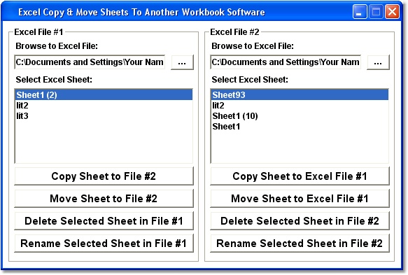Excel Copy & Move Sheets To Another Workbook Software 7.0