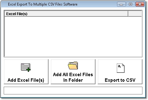 Excel Export To Multiple CSV Files Software 7.0