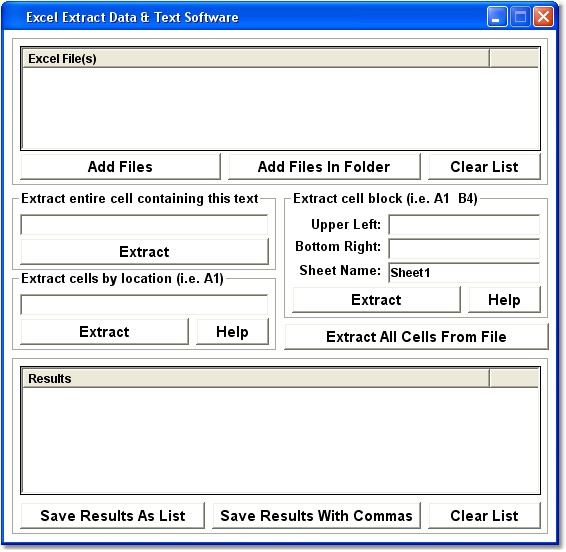 Excel Extract Data & Text Software 7.0