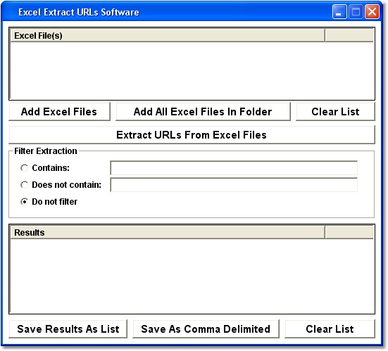 Excel Extract URLs Software