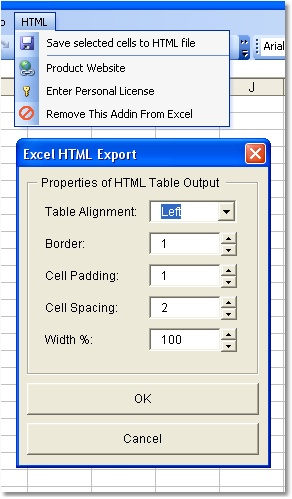 Excel Export To HTML Software 7.0