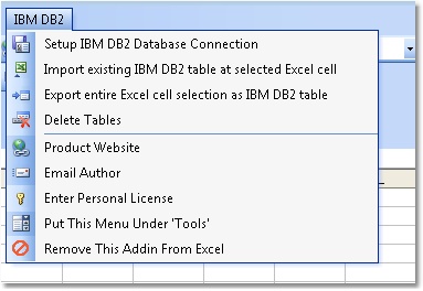 Excel IBM DB2 Import, Export & Convert Software 7.0