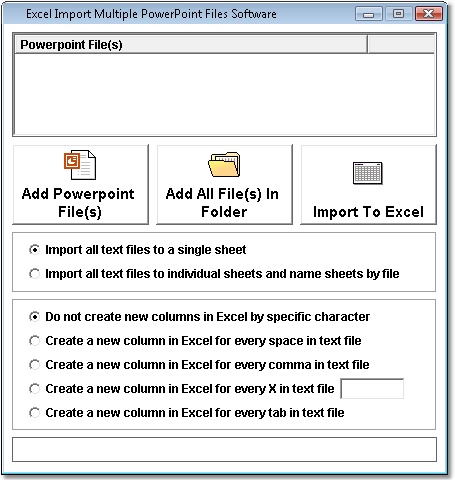 Excel Import Multiple Powerpoint Files Software 7.0