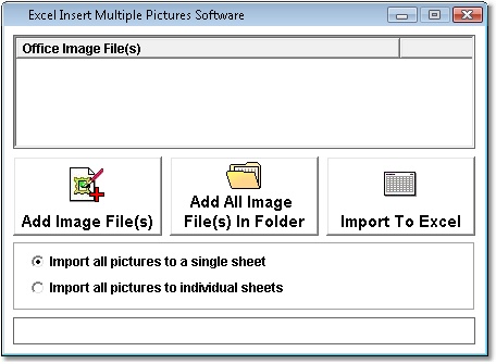 Excel Insert Multiple Pictures Software 7.0