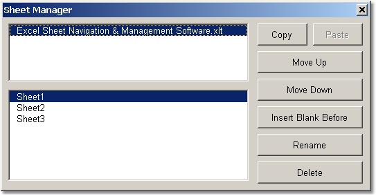 Excel Sheet Navigation & Management Software 7.0