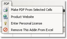 Excel Export Selected Cells To PDF Software 7.0