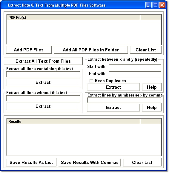 Extract Data & Text From Multiple PDF Files Software 7.0