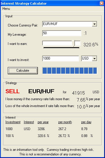 Interest Strategy Calculator