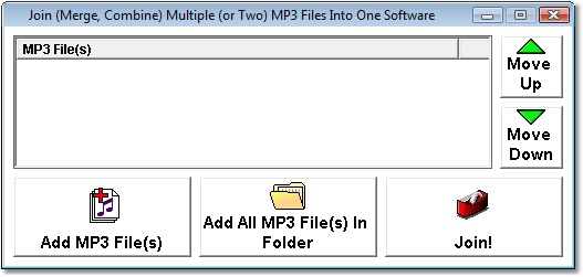 Join (Merge, Combine) Multiple (or Two) MP3 Files Into One Software