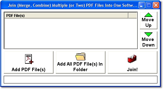 Join (Merge, Combine) Multiple (or Two) PDF Files Into One Software 7.0