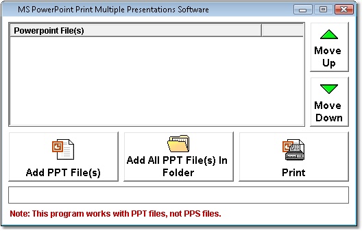 MS Powerpoint Print Multiple Presentations Software 7.0
