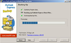 Outlook XP Easy Outlook Express Backup