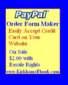 Paypal Order Form Maker 2.00 with Resal 1.8