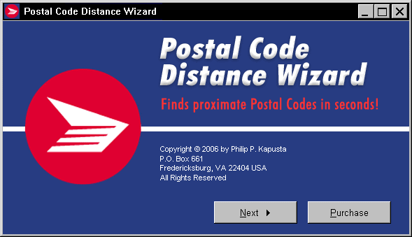 Postal Code Distance Wizard 1.20