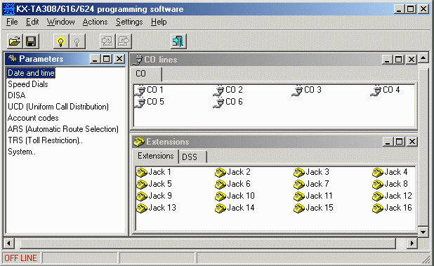 Programmator for Panasonic KXTA308/616/624 1.01.02