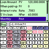 tApCalc Financial tape calculator(Palm)