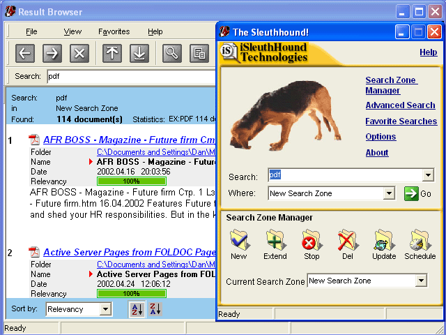 The Sleuthhound PDF Search 4.6.3