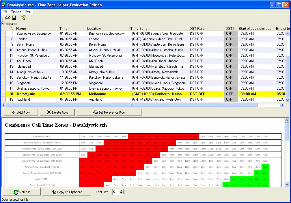 Time Zone Helper 3.6a