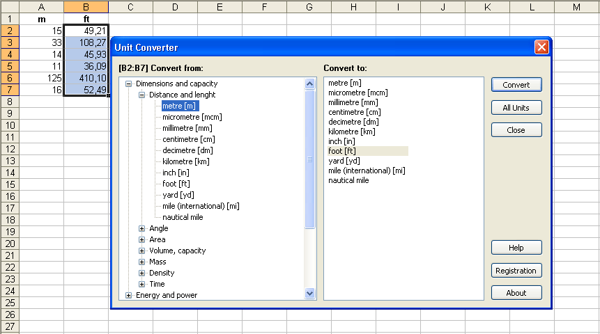 Unit Converter for Excel