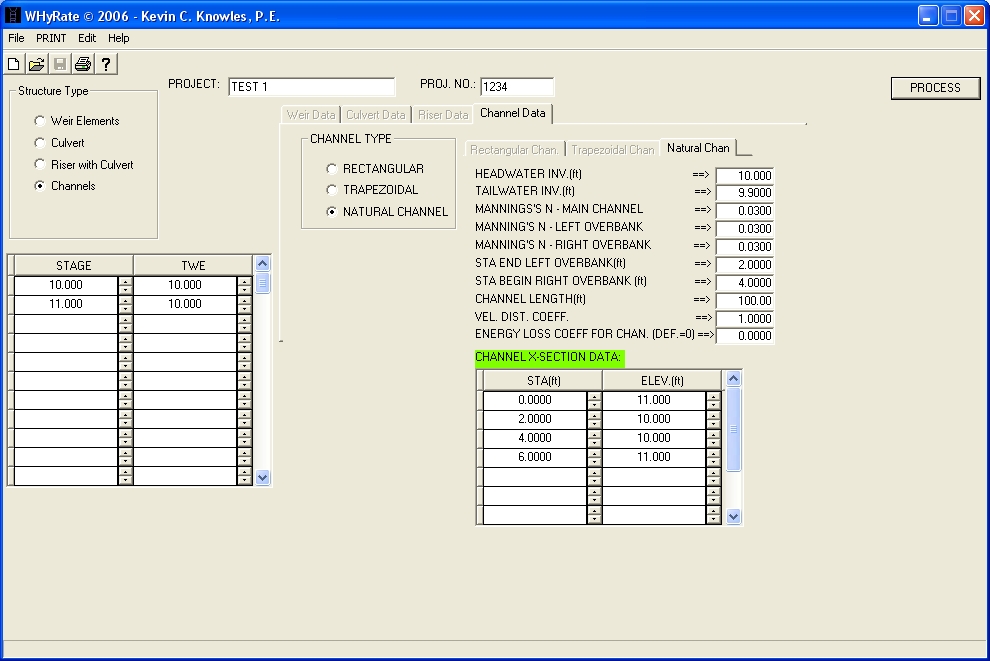 WHyRate(Windows Hydraulic Rating Curve) Program