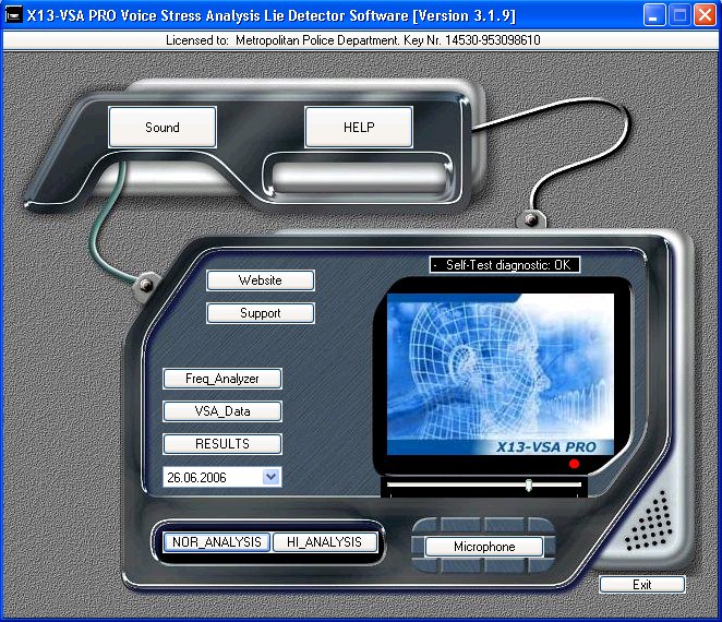 X13-VSA PRO Voice Lie Detector