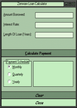 Zenwaw Loan Calculator