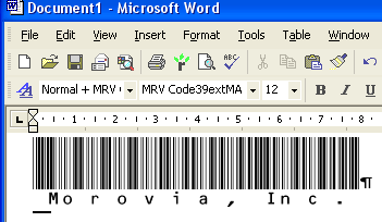 Morovia Code39 (Full ASCII) Fontware 1.0Inventory Systems by Morovia Corporation - Software Free Download